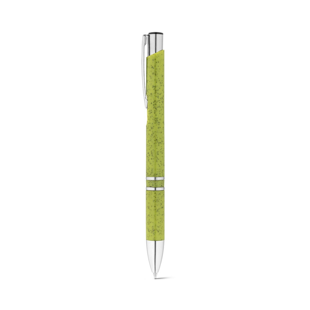 Stylo bille publicitaire en fibre de blé BETA Vert Clair